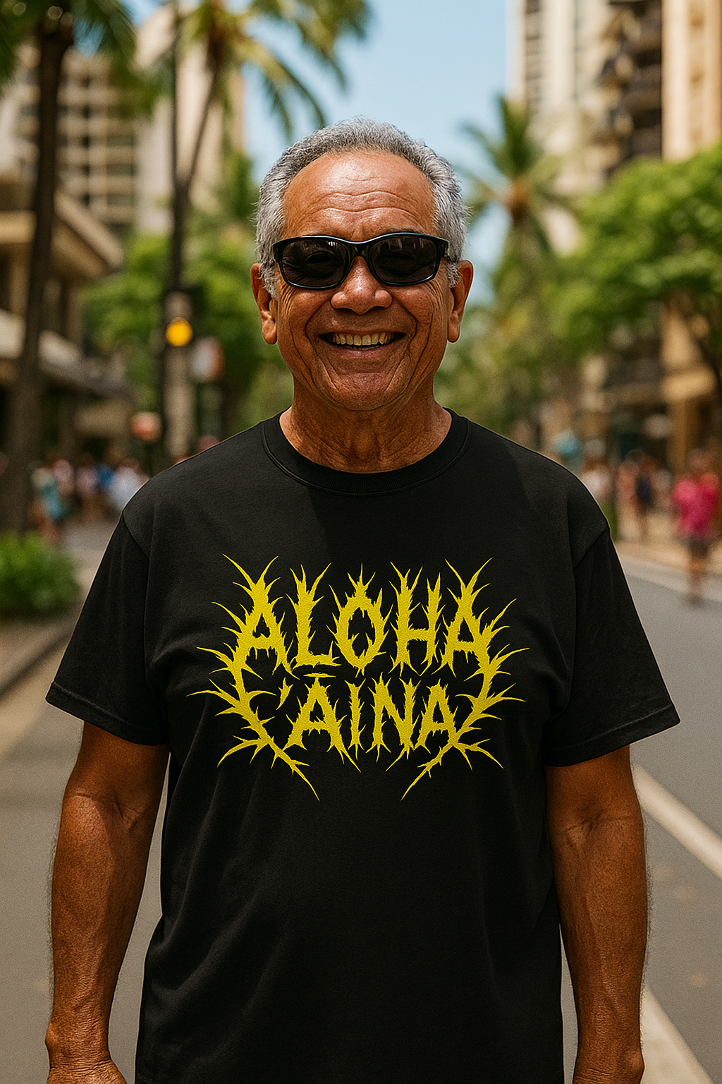 Aloha ʻĀina in Yellow Tee