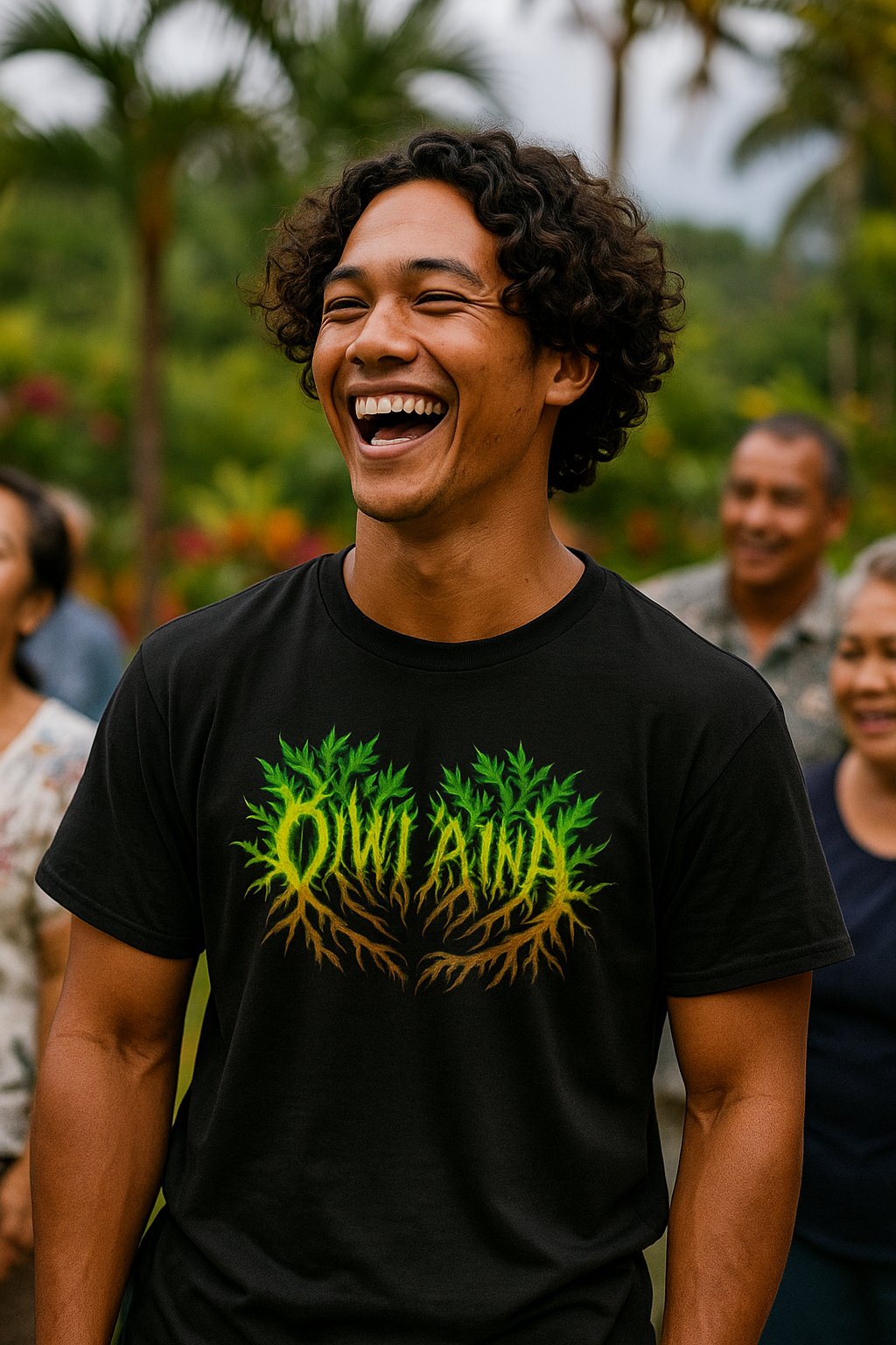 ʻŌiwi ʻĀina Metal Tee (Black)